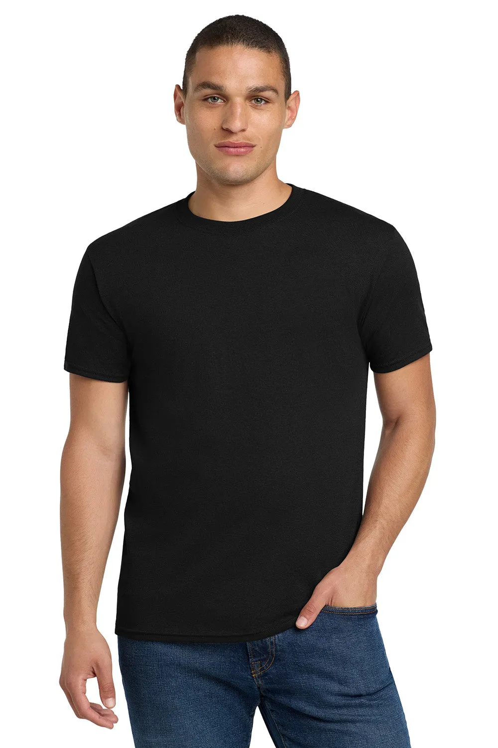 Jerzees Mens Dri-Power Moisture Wicking Short Sleeve Crewneck T-Shirt - Black