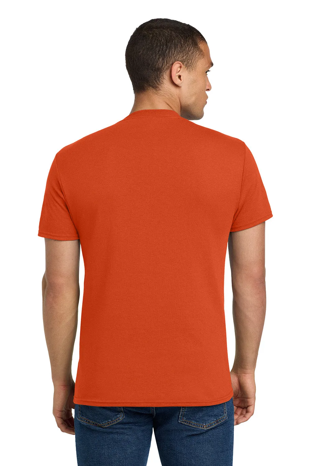 Jerzees Mens Dri-Power Moisture Wicking Short Sleeve Crewneck T-Shirt - Burnt Orange