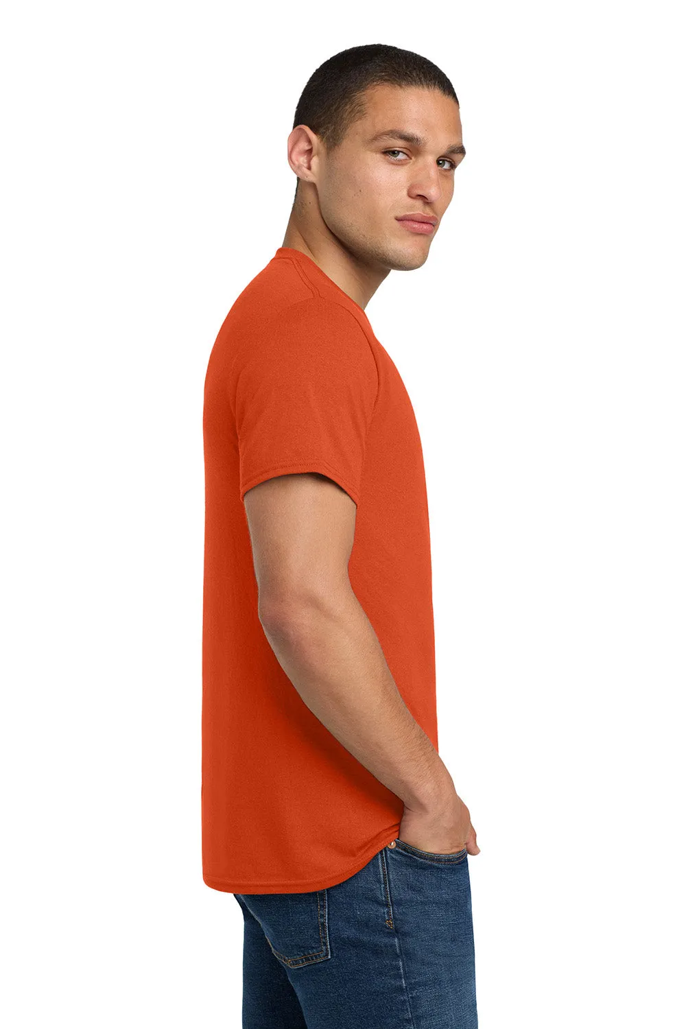 Jerzees Mens Dri-Power Moisture Wicking Short Sleeve Crewneck T-Shirt - Burnt Orange