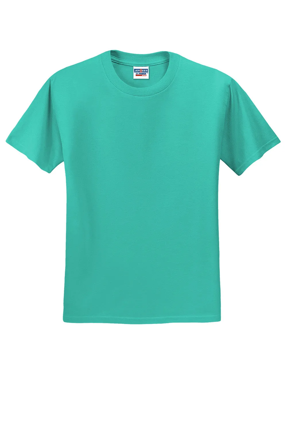 Jerzees Mens Dri-Power Moisture Wicking Short Sleeve Crewneck T-Shirt - Cool Mint Green