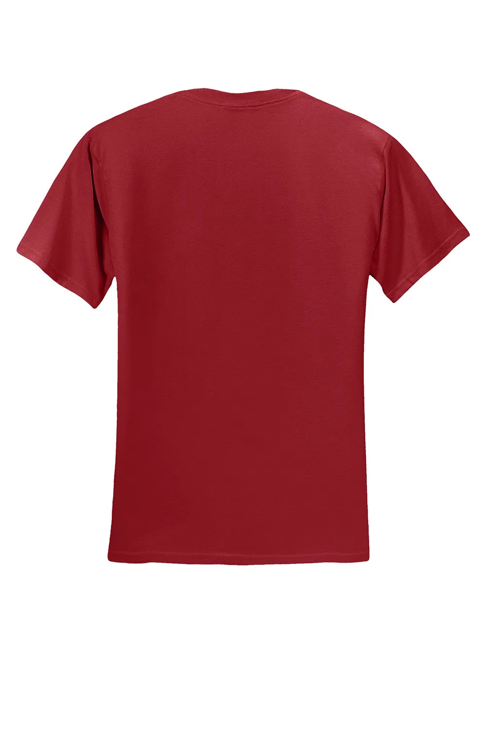 Jerzees Mens Dri-Power Moisture Wicking Short Sleeve Crewneck T-Shirt - Crimson Red