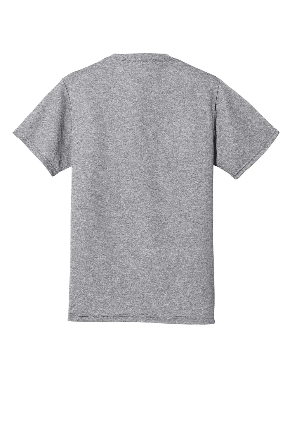 Jerzees Mens Dri-Power Moisture Wicking Short Sleeve Crewneck T-Shirt - Heather Grey