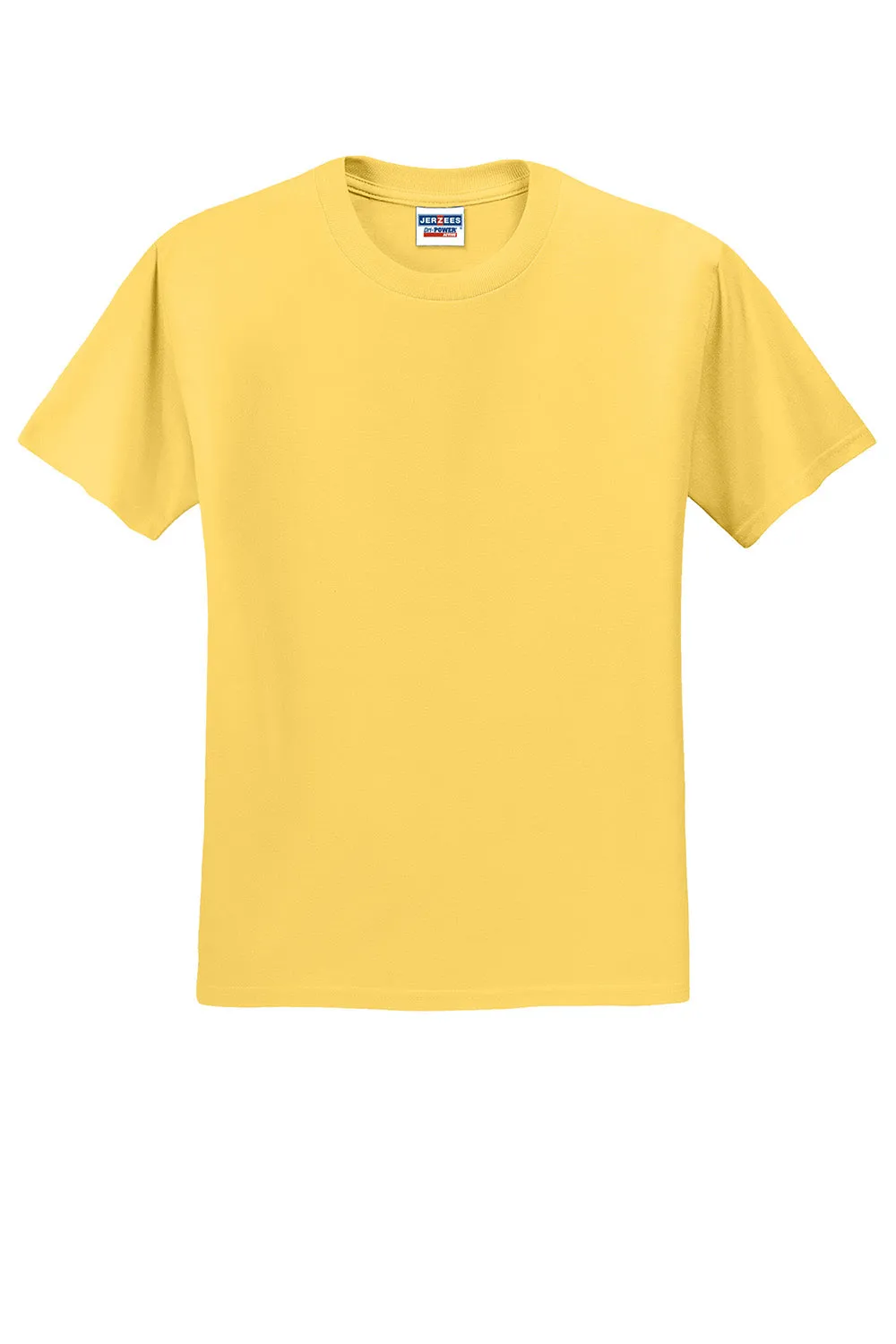 Jerzees Mens Dri-Power Moisture Wicking Short Sleeve Crewneck T-Shirt - Island Yellow