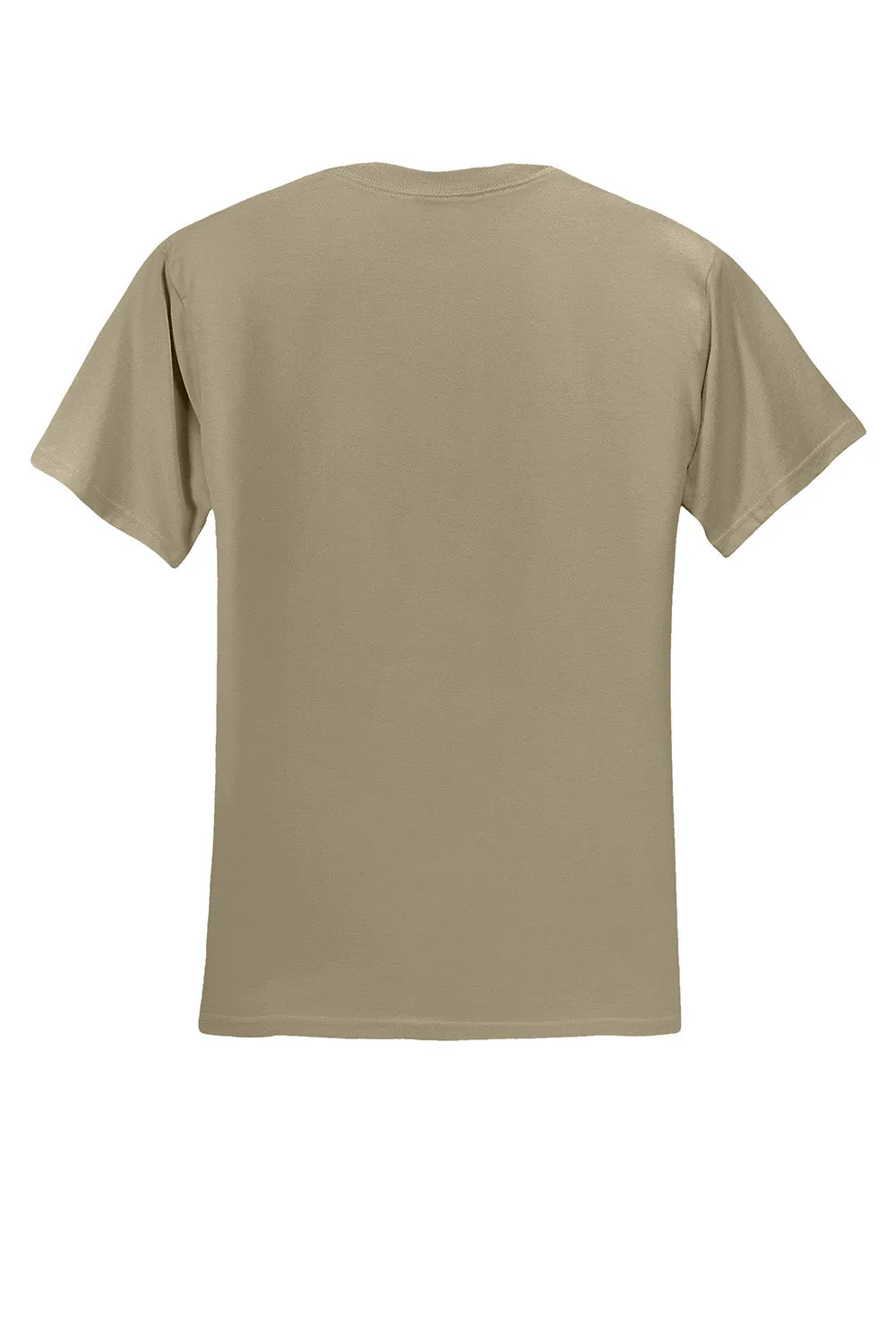 Jerzees Mens Dri-Power Moisture Wicking Short Sleeve Crewneck T-Shirt - Khaki Brown
