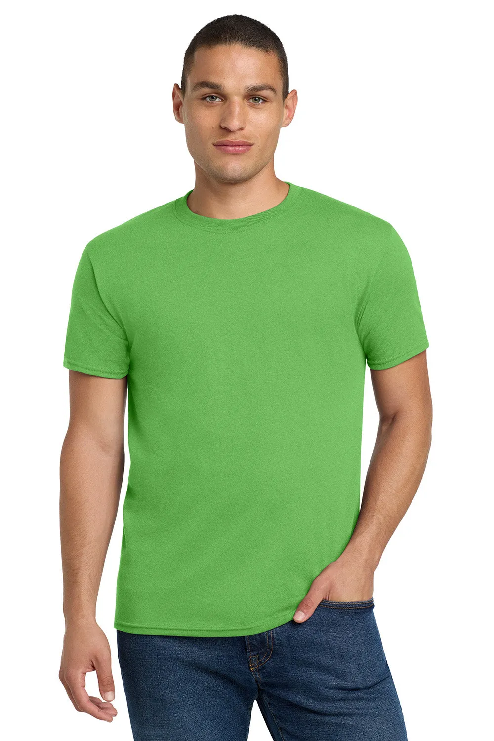 Jerzees Mens Dri-Power Moisture Wicking Short Sleeve Crewneck T-Shirt - Kiwi Green