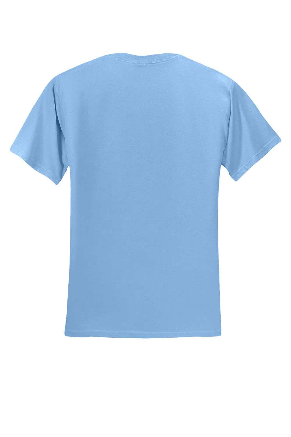 Jerzees Mens Dri-Power Moisture Wicking Short Sleeve Crewneck T-Shirt - Light Blue