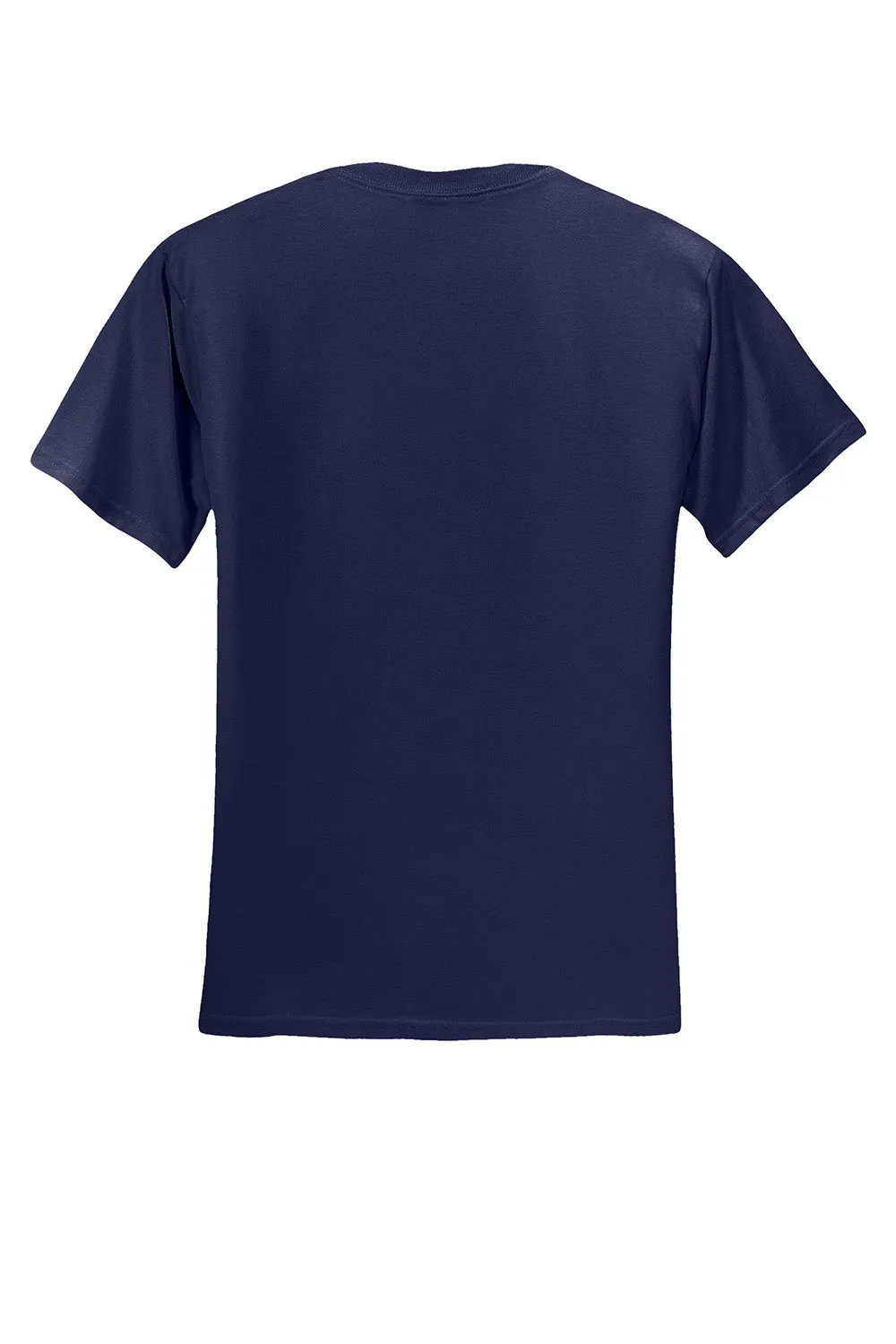 Jerzees Mens Dri-Power Moisture Wicking Short Sleeve Crewneck T-Shirt - Navy Blue