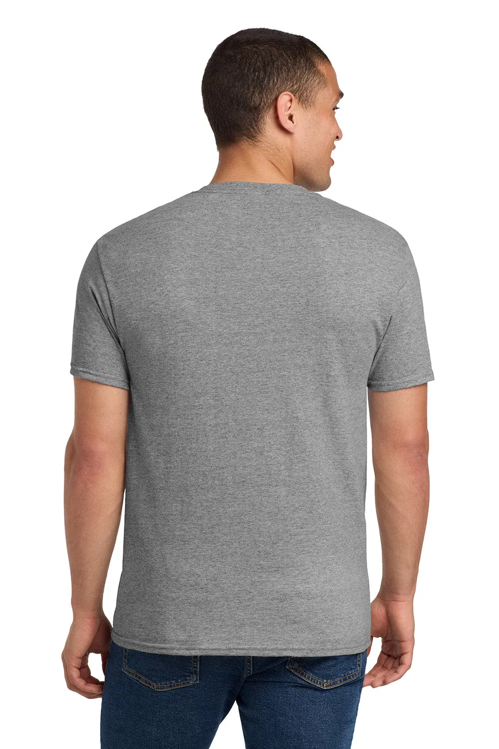 Jerzees Mens Dri-Power Moisture Wicking Short Sleeve Crewneck T-Shirt - Oxford Grey