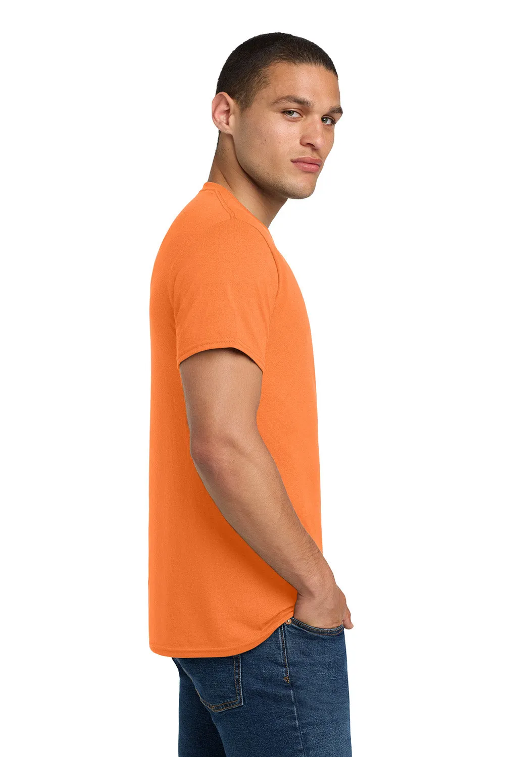 Jerzees Mens Dri-Power Moisture Wicking Short Sleeve Crewneck T-Shirt - Safety Orange