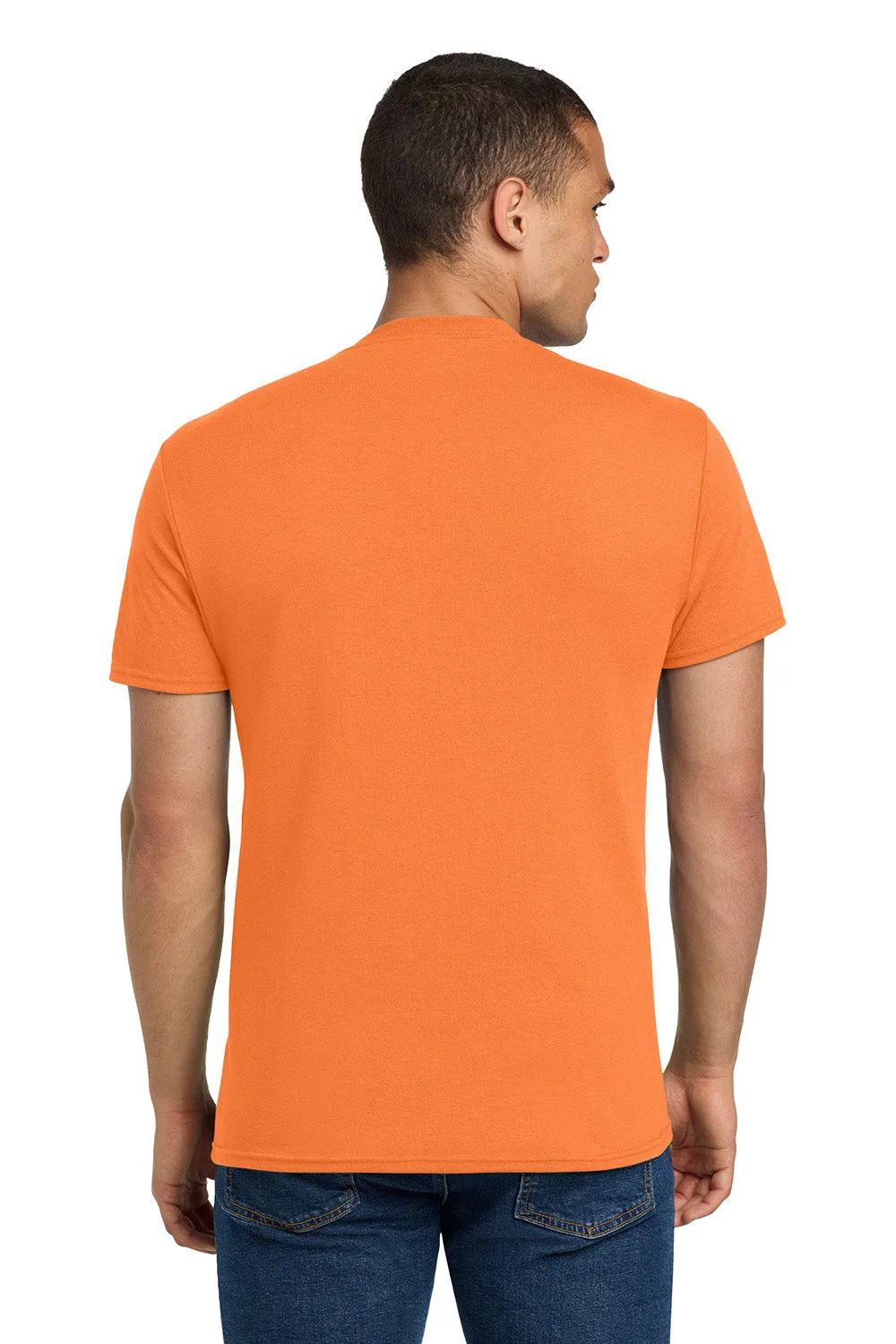 Jerzees Mens Dri-Power Moisture Wicking Short Sleeve Crewneck T-Shirt - Safety Orange