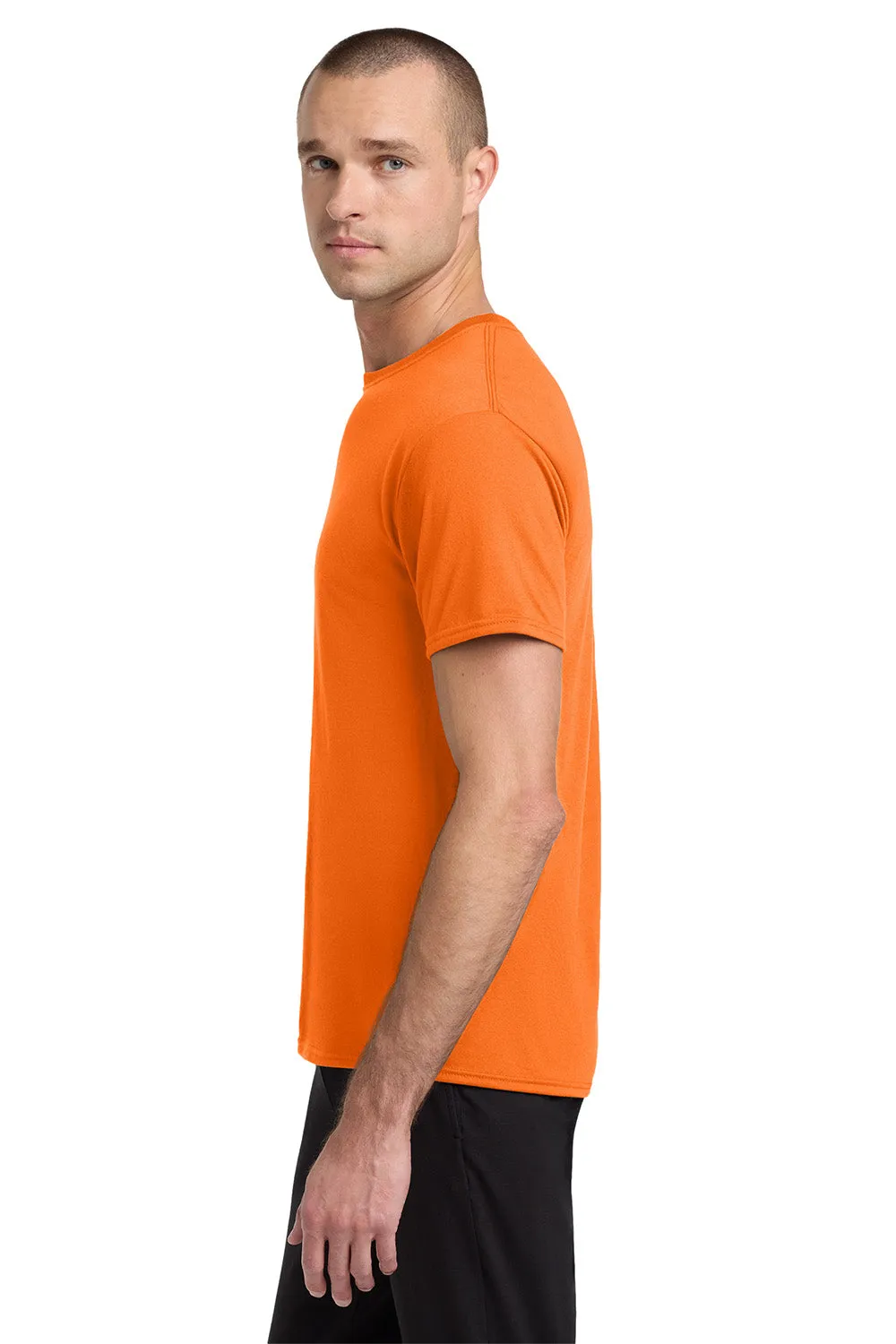Jerzees Mens Dri-Power Moisture Wicking Short Sleeve Crewneck T-Shirt - Safety Orange