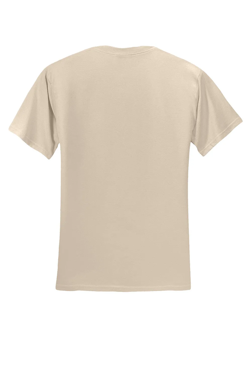 Jerzees Mens Dri-Power Moisture Wicking Short Sleeve Crewneck T-Shirt - Sandstone Brown