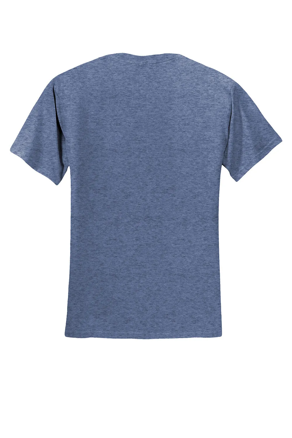 Jerzees Mens Dri-Power Moisture Wicking Short Sleeve Crewneck T-Shirt - Vintage Heather Blue