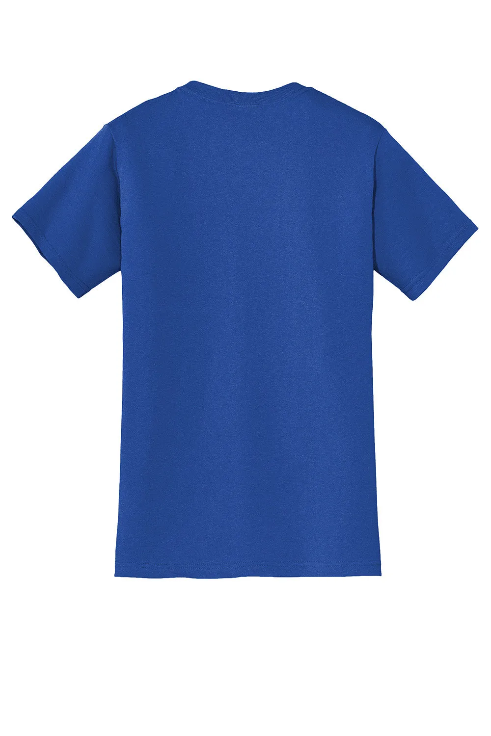 Jerzees Mens Dri-Power Moisture Wicking Short Sleeve Crewneck T-Shirt w/ Pocket - Royal Blue