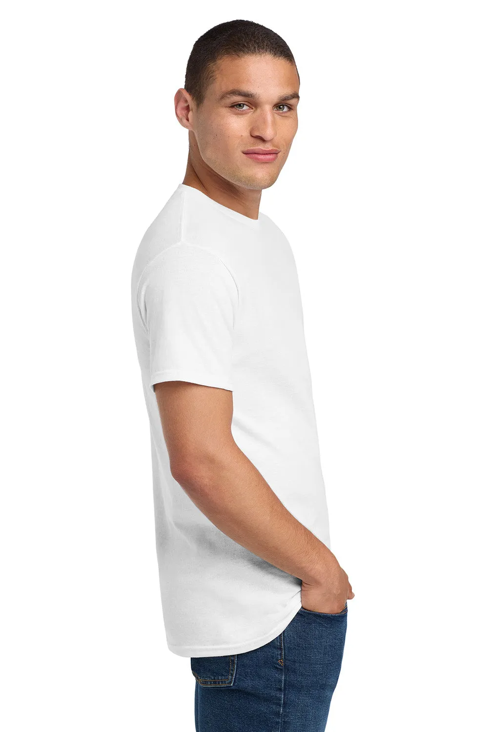 Jerzees Mens Dri-Power Moisture Wicking Short Sleeve Crewneck T-Shirt - White