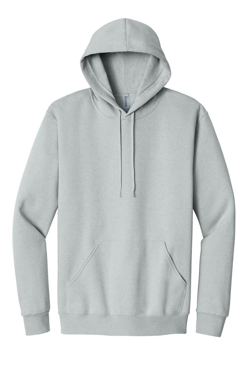 Jerzees Mens Eco Premium Moisture Wicking Hooded Sweatshirt Hoodie w/ Pouch Pocket - Heather Frost Grey