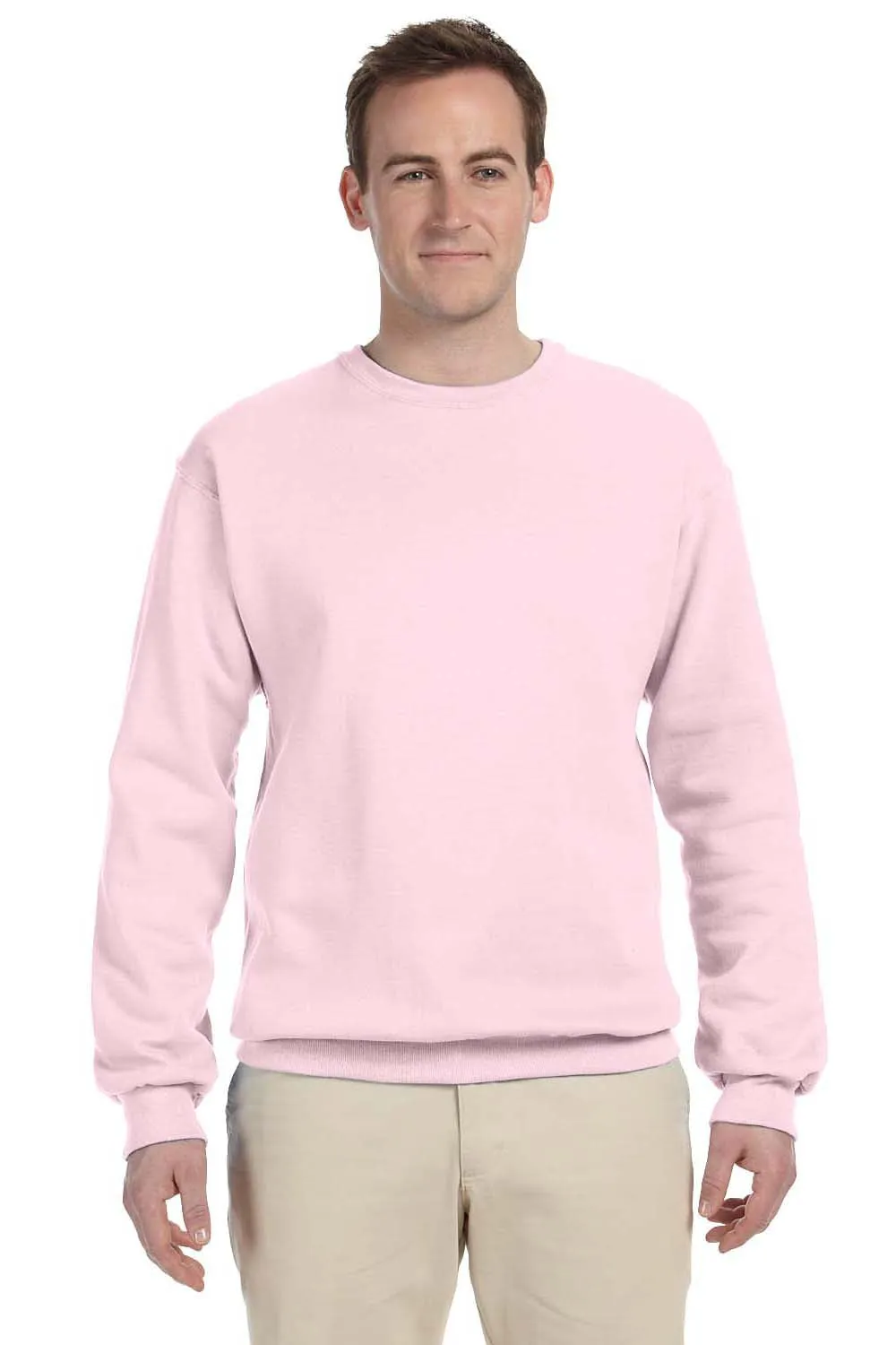 Jerzees Mens NuBlend Fleece Crewneck Sweatshirt - Classic Pink