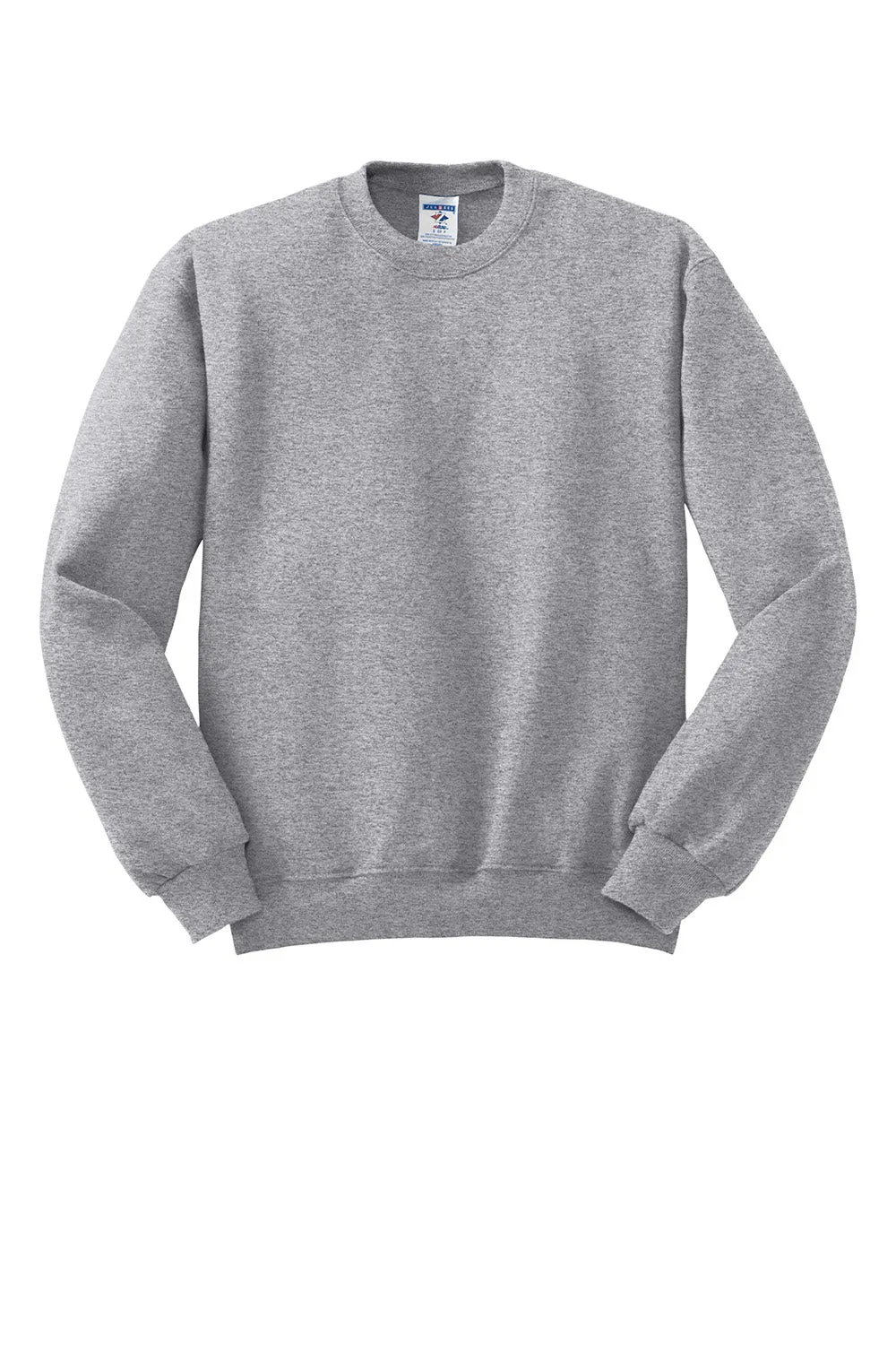 Jerzees Mens NuBlend Fleece Crewneck Sweatshirt - Heather Grey