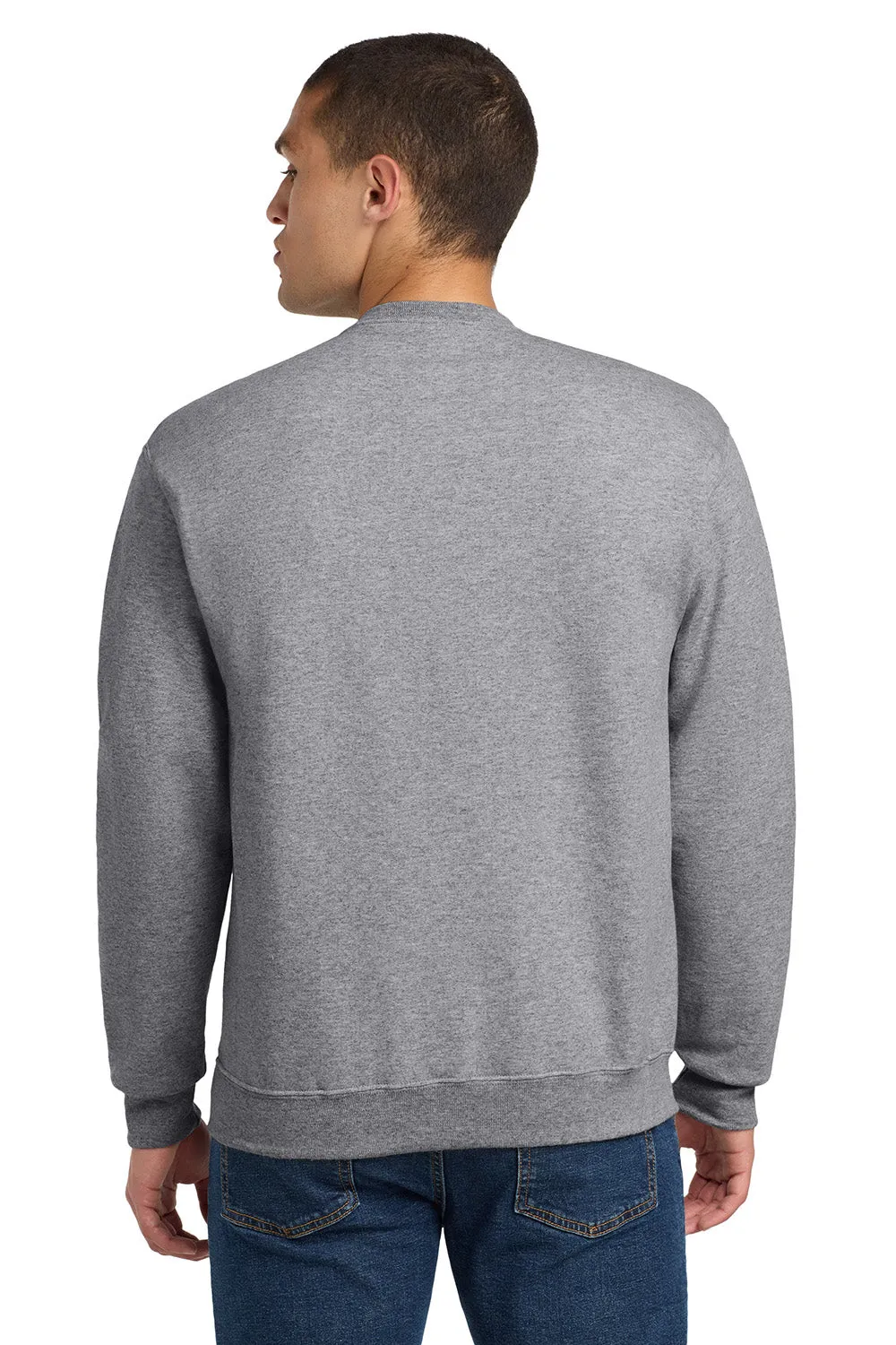 Jerzees Mens NuBlend Fleece Crewneck Sweatshirt - Heather Grey