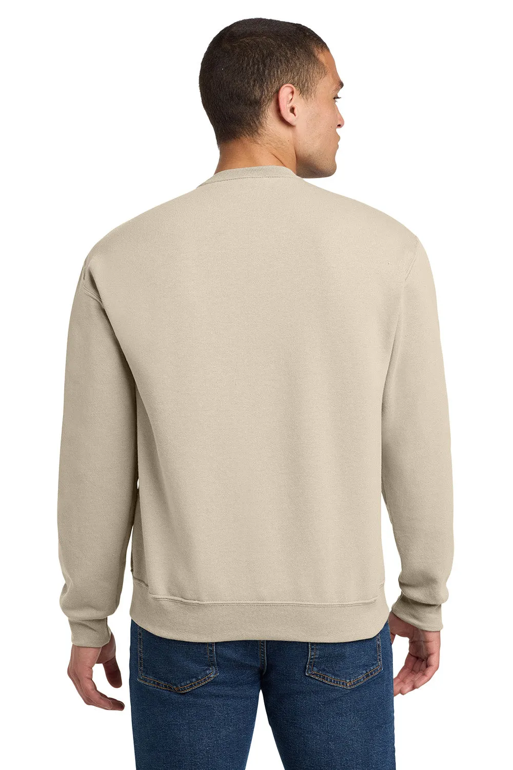 Jerzees Mens NuBlend Fleece Crewneck Sweatshirt - Heather Sweet Cream