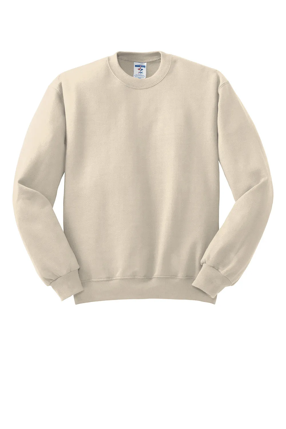 Jerzees Mens NuBlend Fleece Crewneck Sweatshirt - Heather Sweet Cream