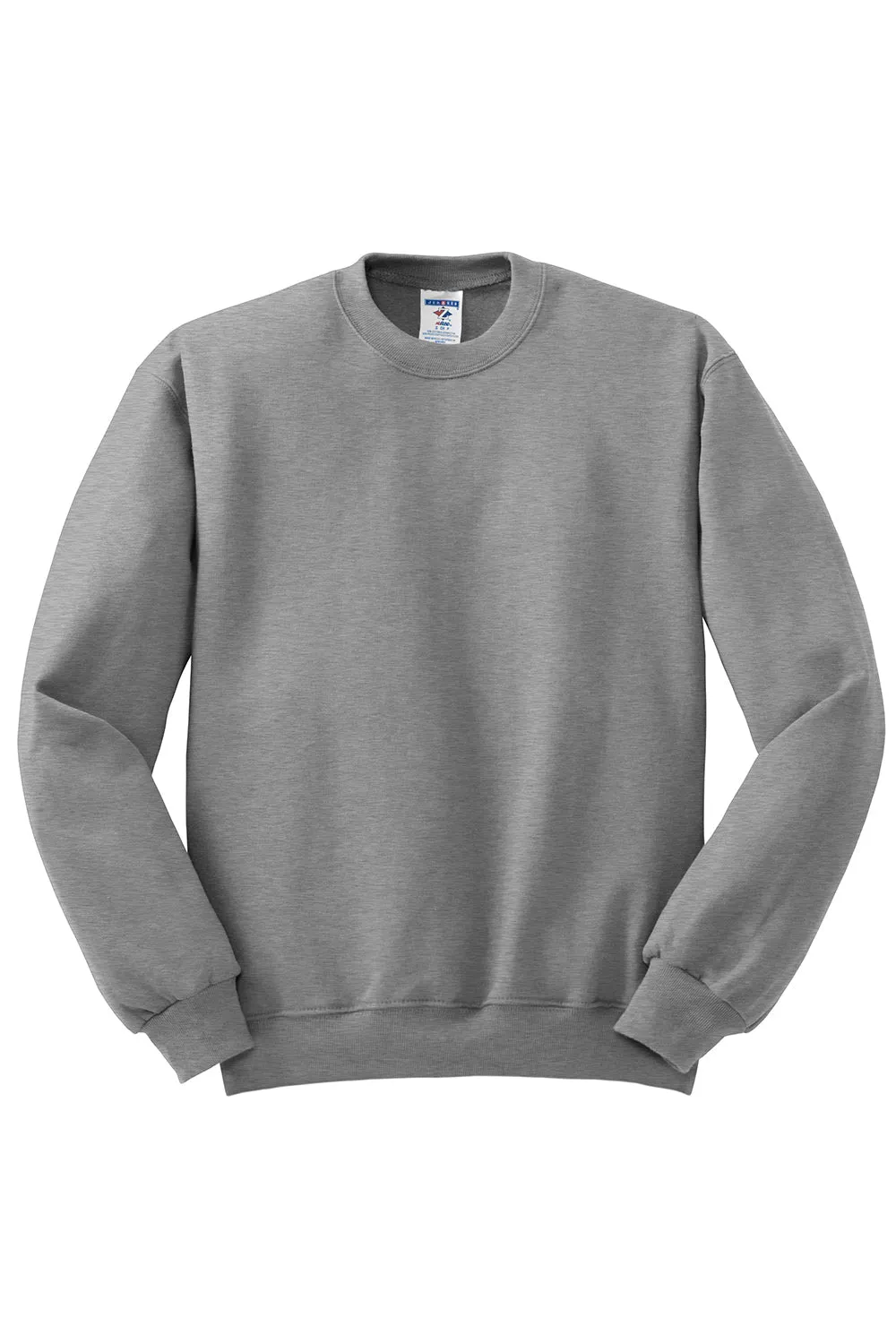 Jerzees Mens NuBlend Fleece Crewneck Sweatshirt - Oxford Grey