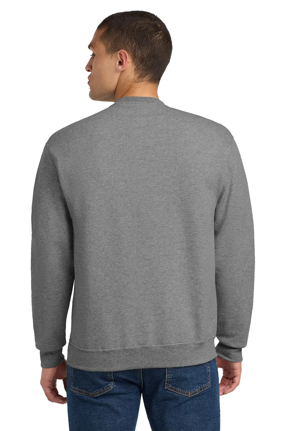 Jerzees Mens NuBlend Fleece Crewneck Sweatshirt - Oxford Grey