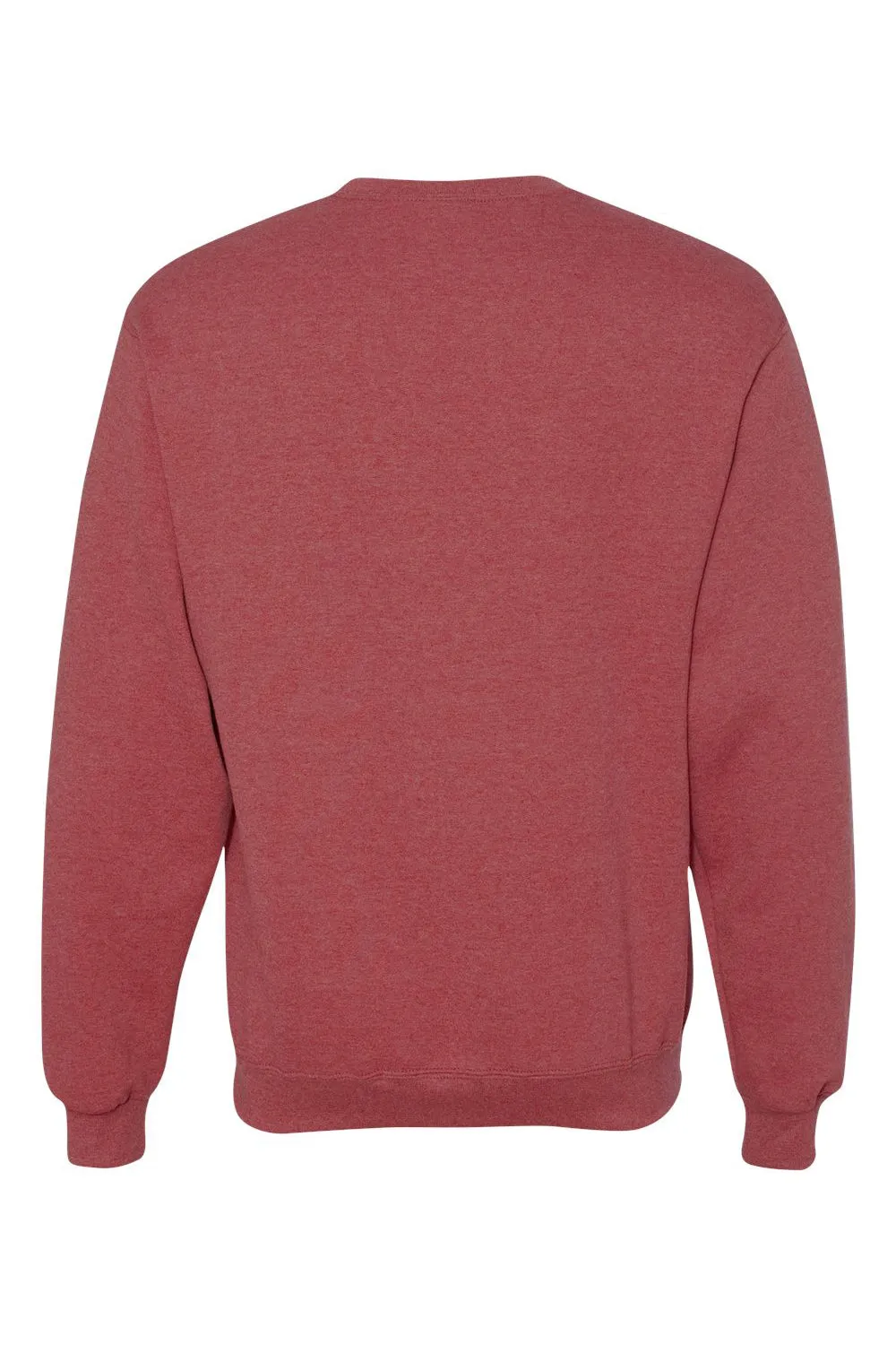 Jerzees Mens NuBlend Fleece Crewneck Sweatshirt - Vintage Heather Red