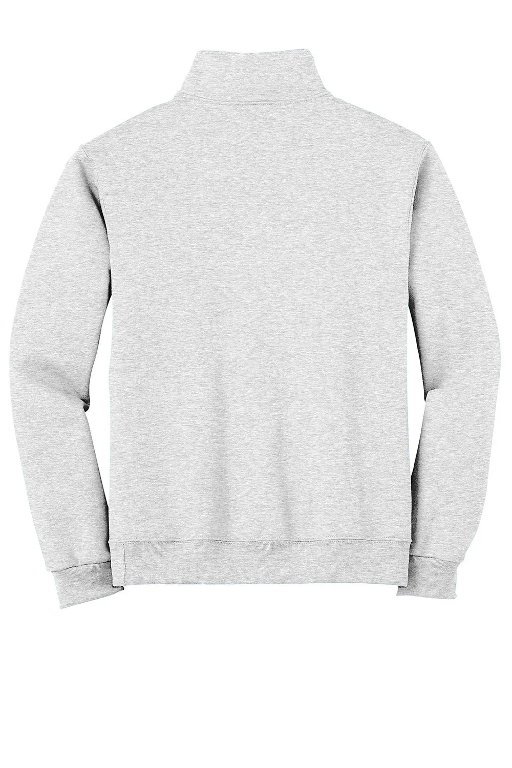 Jerzees Mens NuBlend Pill Resistant Fleece 1/4 Zip Sweatshirt - Ash Grey