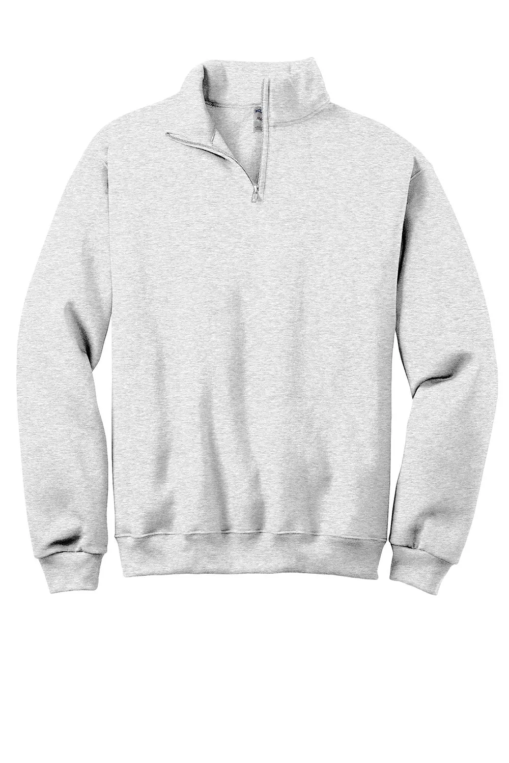 Jerzees Mens NuBlend Pill Resistant Fleece 1/4 Zip Sweatshirt - Ash Grey