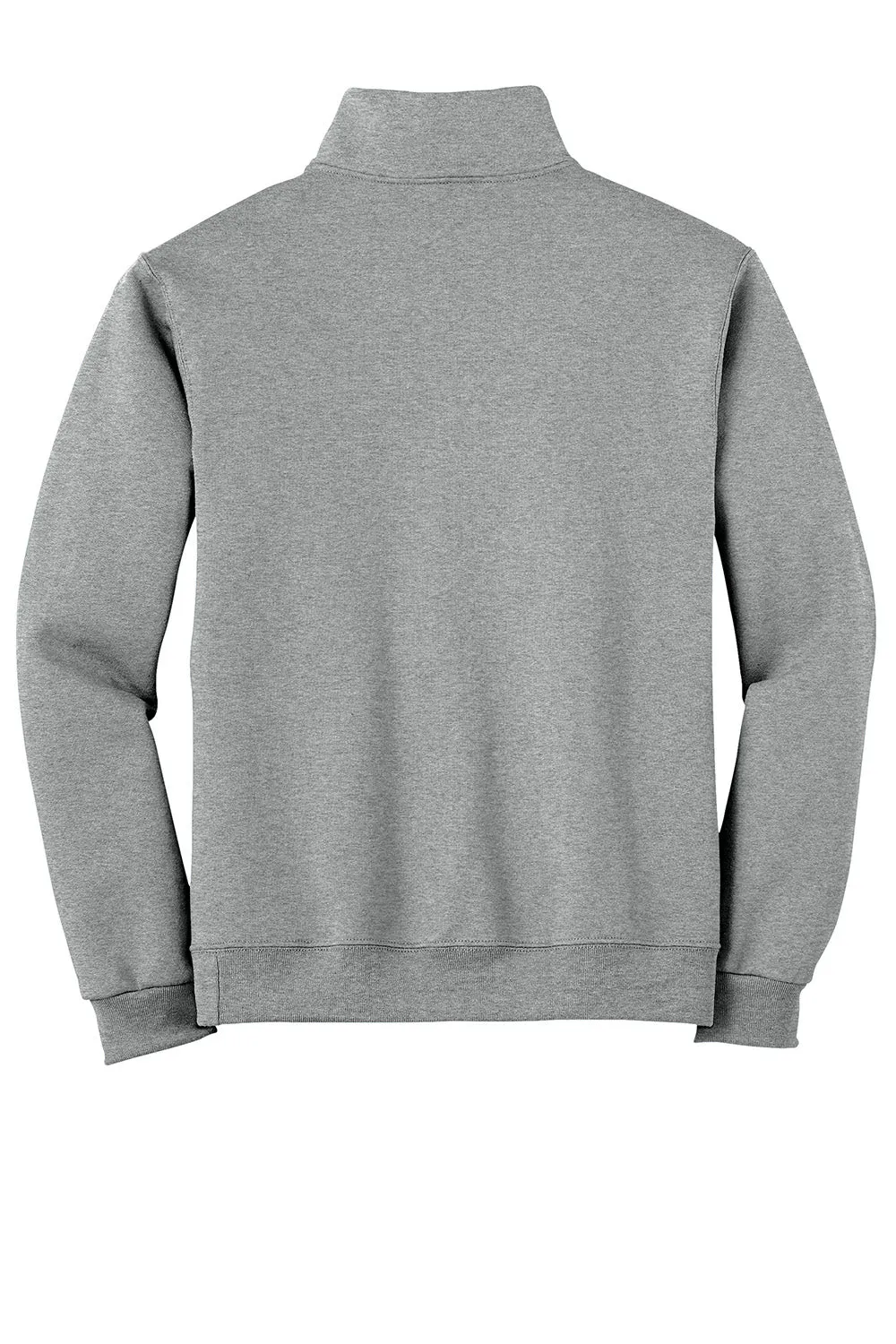 Jerzees Mens NuBlend Pill Resistant Fleece 1/4 Zip Sweatshirt - Oxford Grey