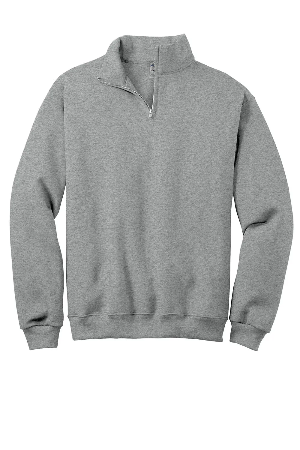 Jerzees Mens NuBlend Pill Resistant Fleece 1/4 Zip Sweatshirt - Oxford Grey