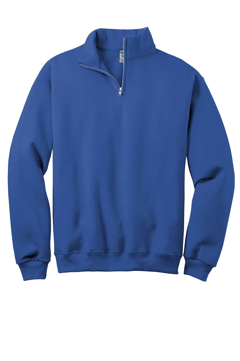 Jerzees Mens NuBlend Pill Resistant Fleece 1/4 Zip Sweatshirt - Royal Blue
