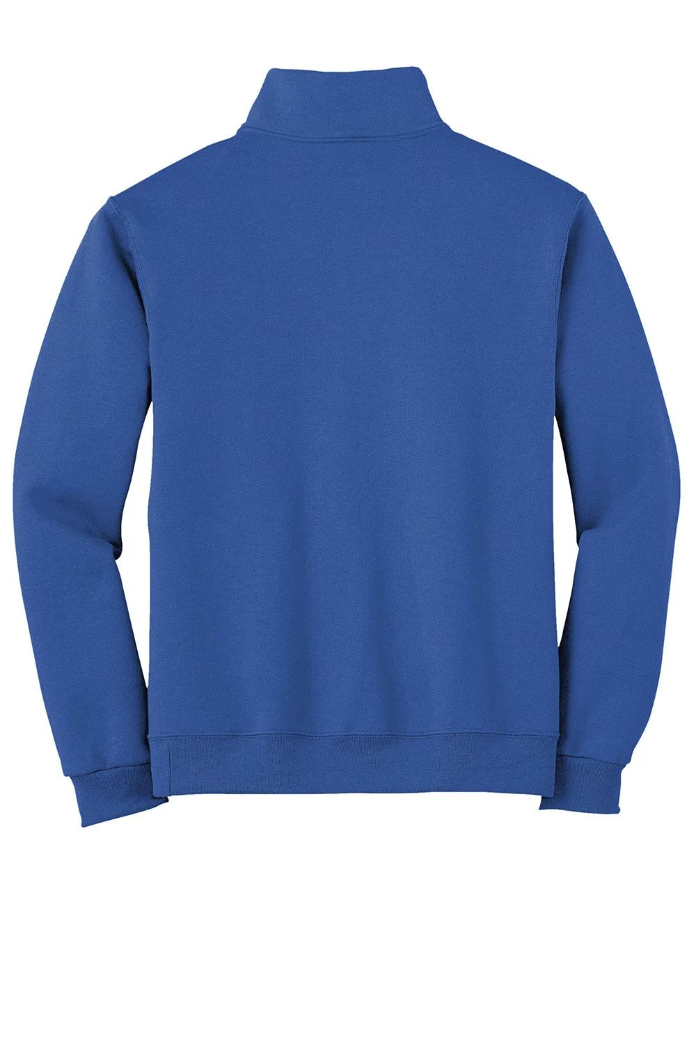 Jerzees Mens NuBlend Pill Resistant Fleece 1/4 Zip Sweatshirt - Royal Blue