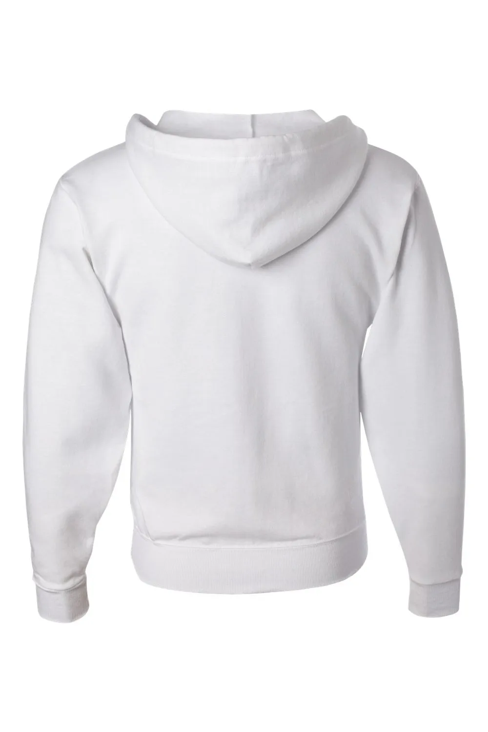 Jerzees Mens NuBlend Pill Resistant Fleece Full Zip Hooded Sweatshirt Hoodie w/ Pockets - White