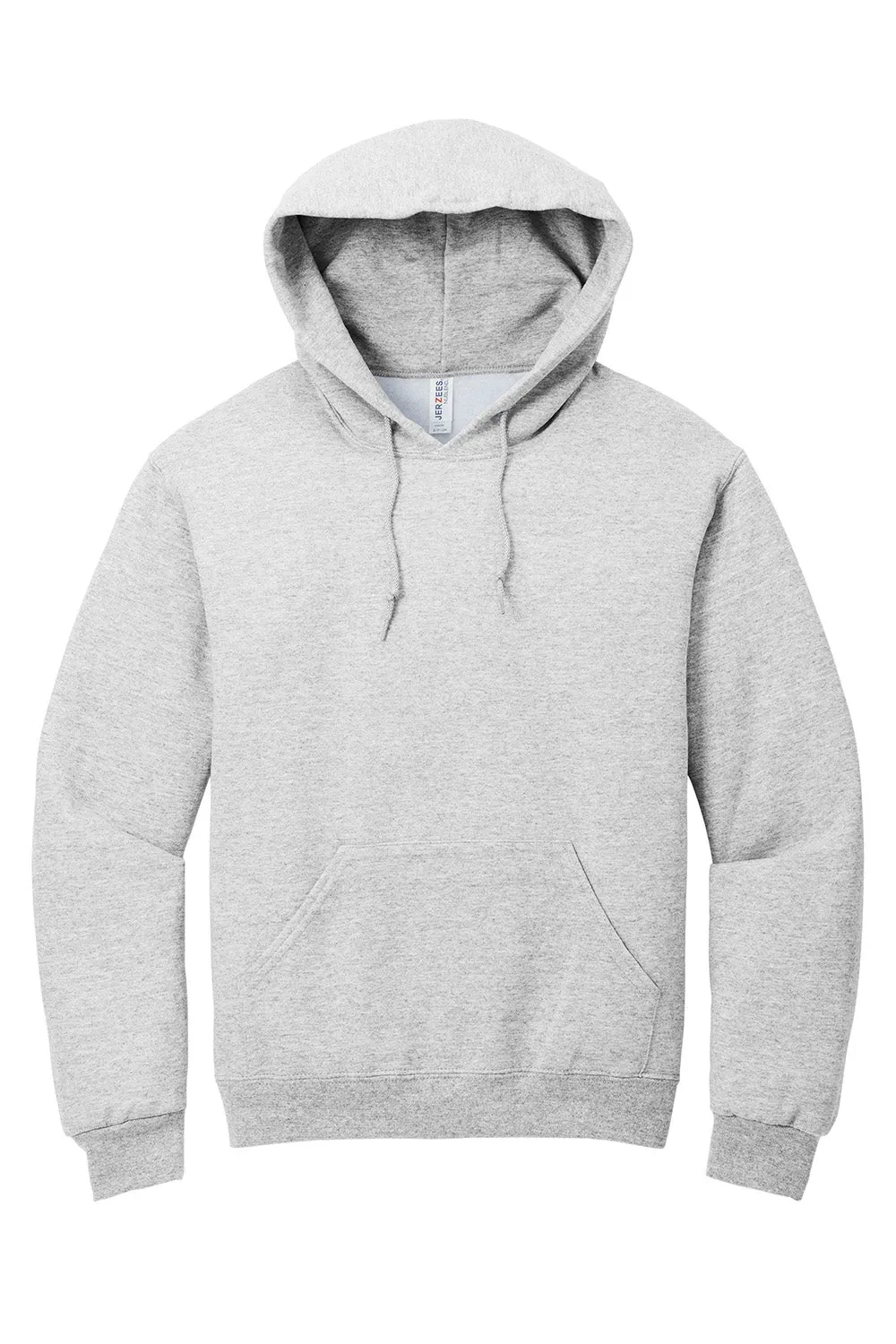 Jerzees Mens NuBlend Pill Resistant Fleece Hooded Sweatshirt Hoodie w/ Pouch Pocket - Ash Grey