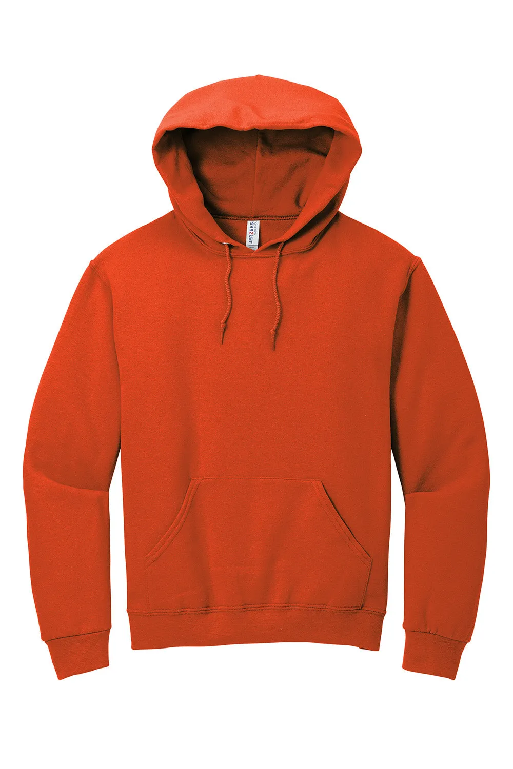 Jerzees Mens NuBlend Pill Resistant Fleece Hooded Sweatshirt Hoodie w/ Pouch Pocket - Burnt Orange