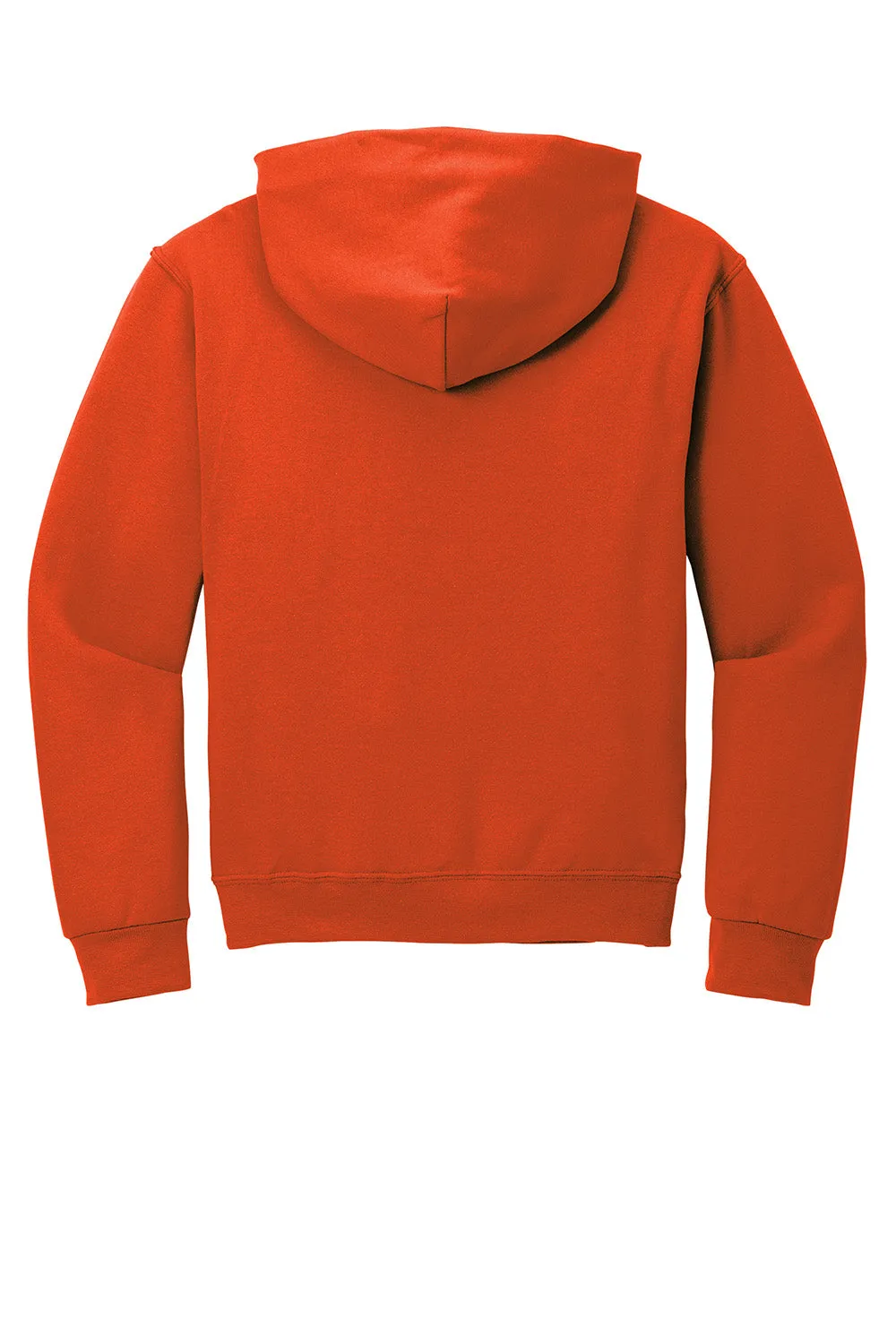 Jerzees Mens NuBlend Pill Resistant Fleece Hooded Sweatshirt Hoodie w/ Pouch Pocket - Burnt Orange