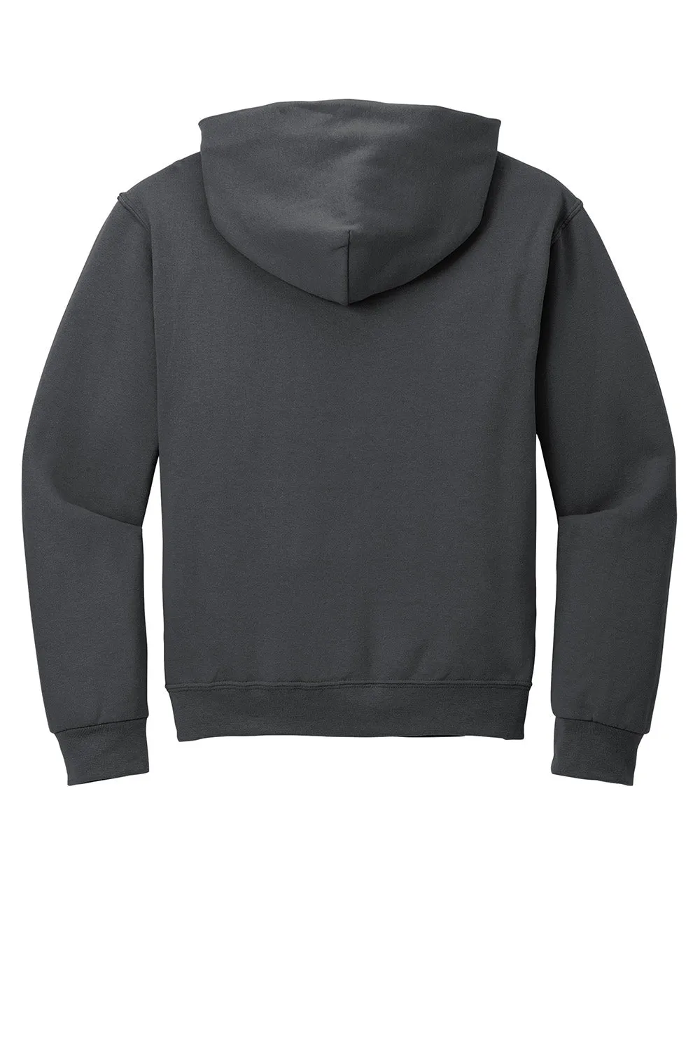 Jerzees Mens NuBlend Pill Resistant Fleece Hooded Sweatshirt Hoodie w/ Pouch Pocket - Charcoal Grey