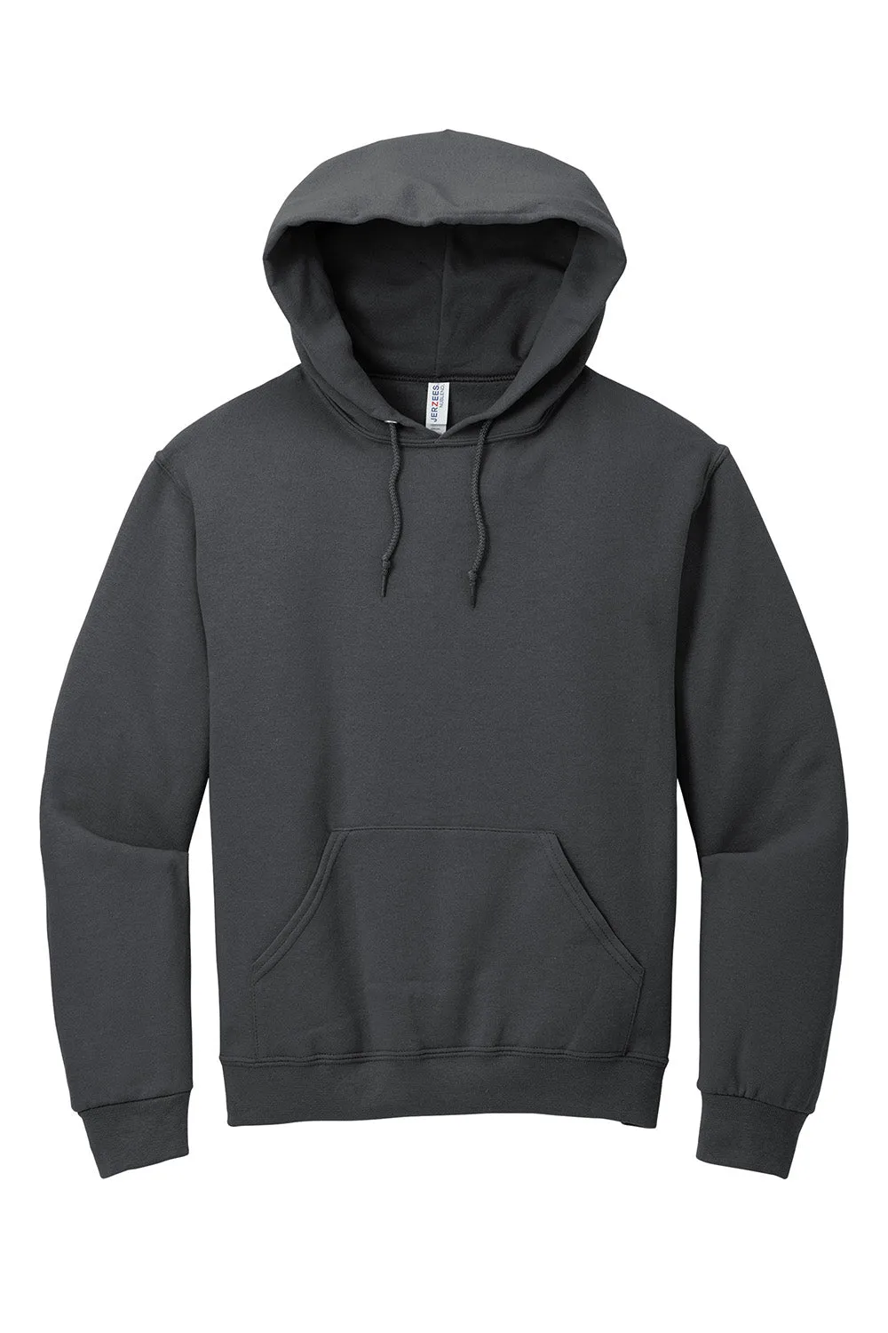 Jerzees Mens NuBlend Pill Resistant Fleece Hooded Sweatshirt Hoodie w/ Pouch Pocket - Charcoal Grey