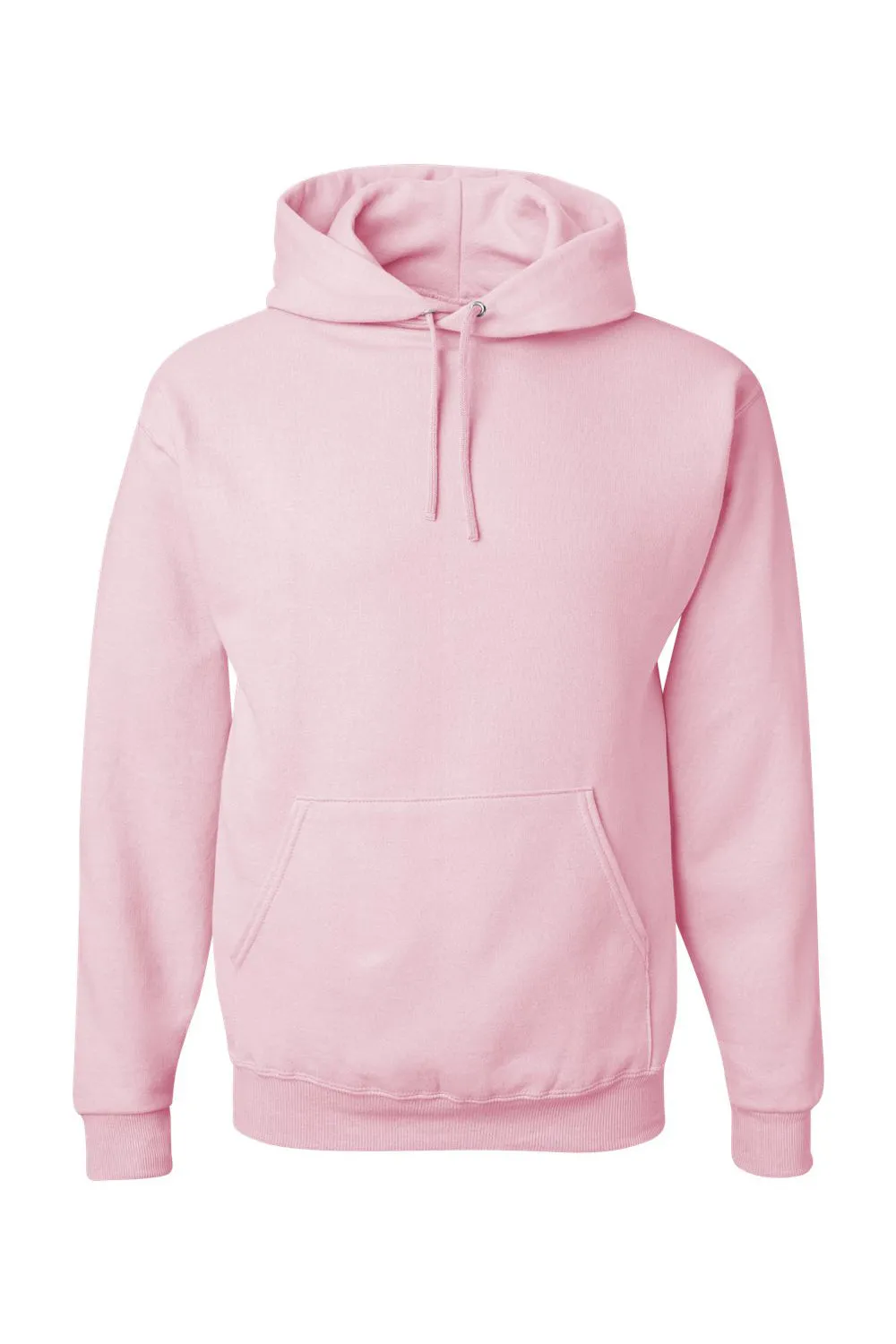 Jerzees Mens NuBlend Pill Resistant Fleece Hooded Sweatshirt Hoodie w/ Pouch Pocket - Classic Pink