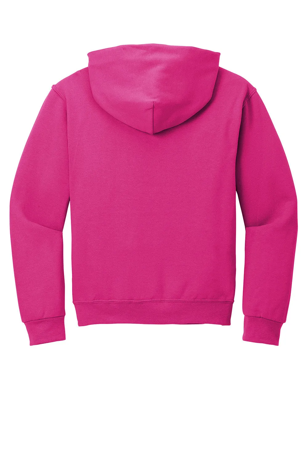 Jerzees Mens NuBlend Pill Resistant Fleece Hooded Sweatshirt Hoodie w/ Pouch Pocket - Cyber Pink
