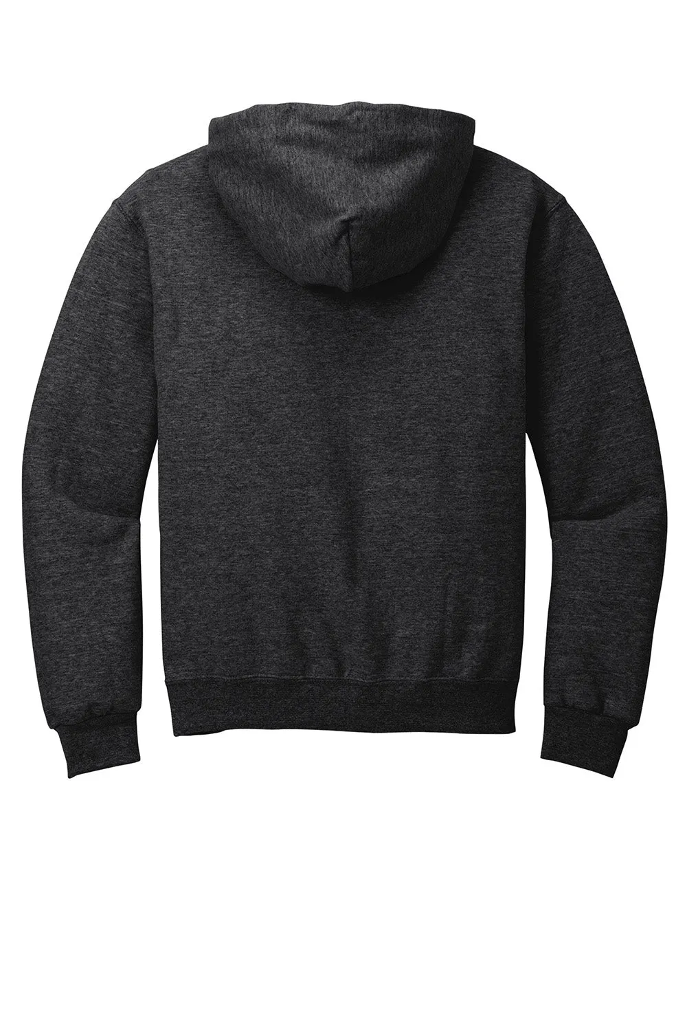 Jerzees Mens NuBlend Pill Resistant Fleece Hooded Sweatshirt Hoodie w/ Pouch Pocket - Heather Black