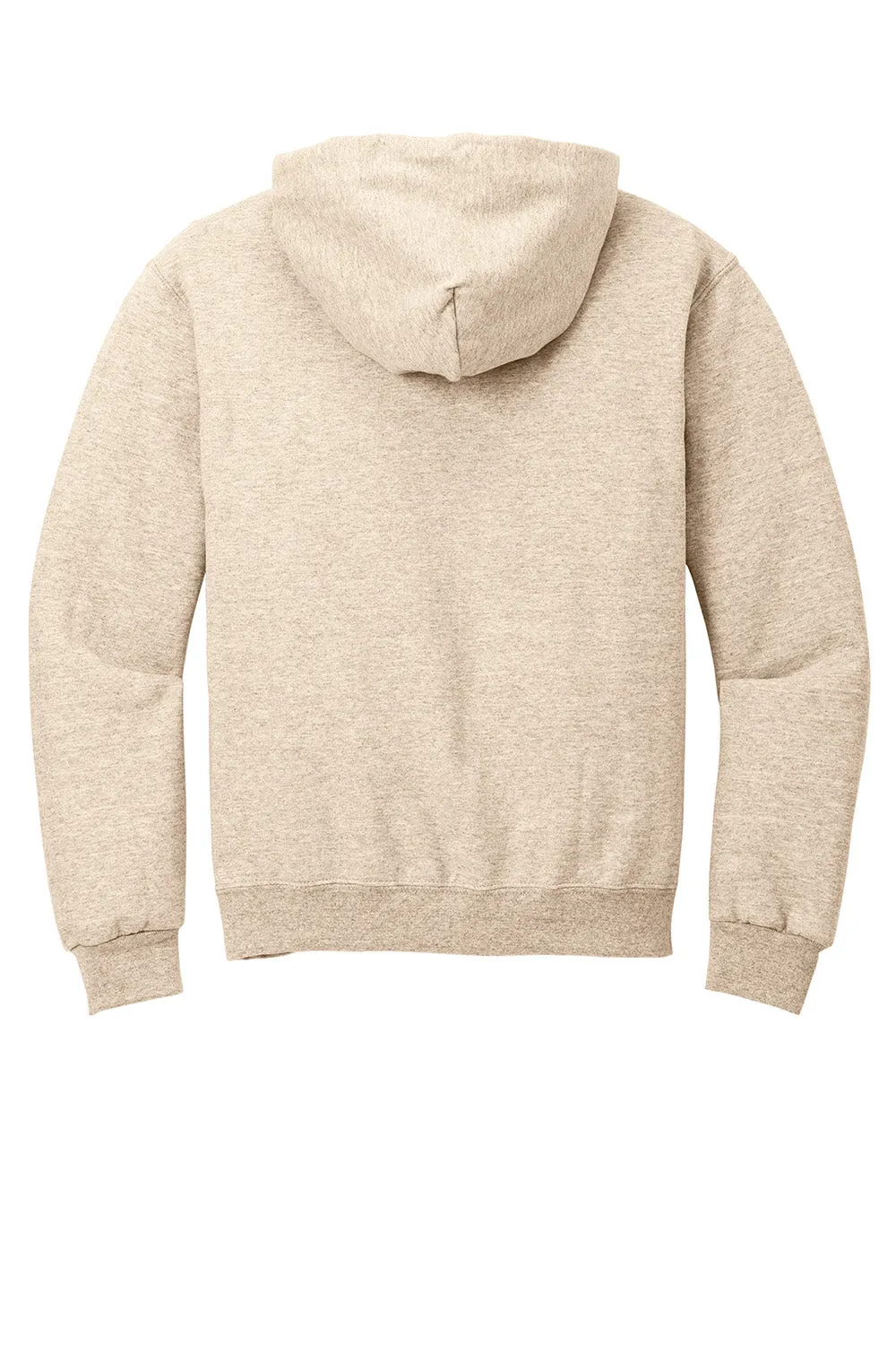 Jerzees Mens NuBlend Pill Resistant Fleece Hooded Sweatshirt Hoodie w/ Pouch Pocket - Heather Sweet Cream