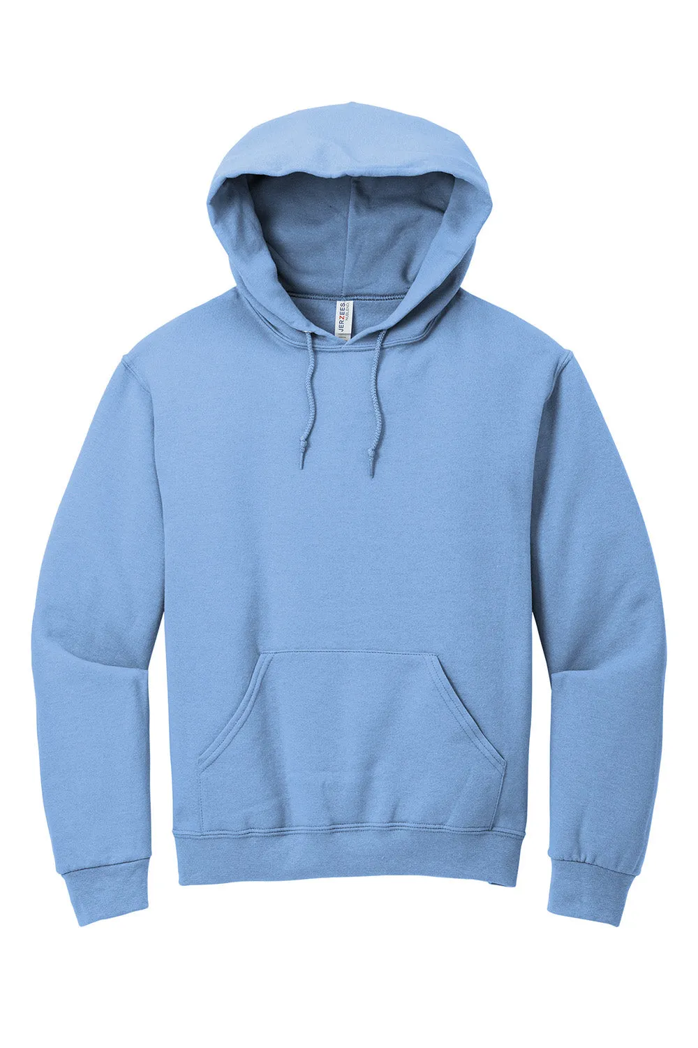 Jerzees Mens NuBlend Pill Resistant Fleece Hooded Sweatshirt Hoodie w/ Pouch Pocket - Light Blue