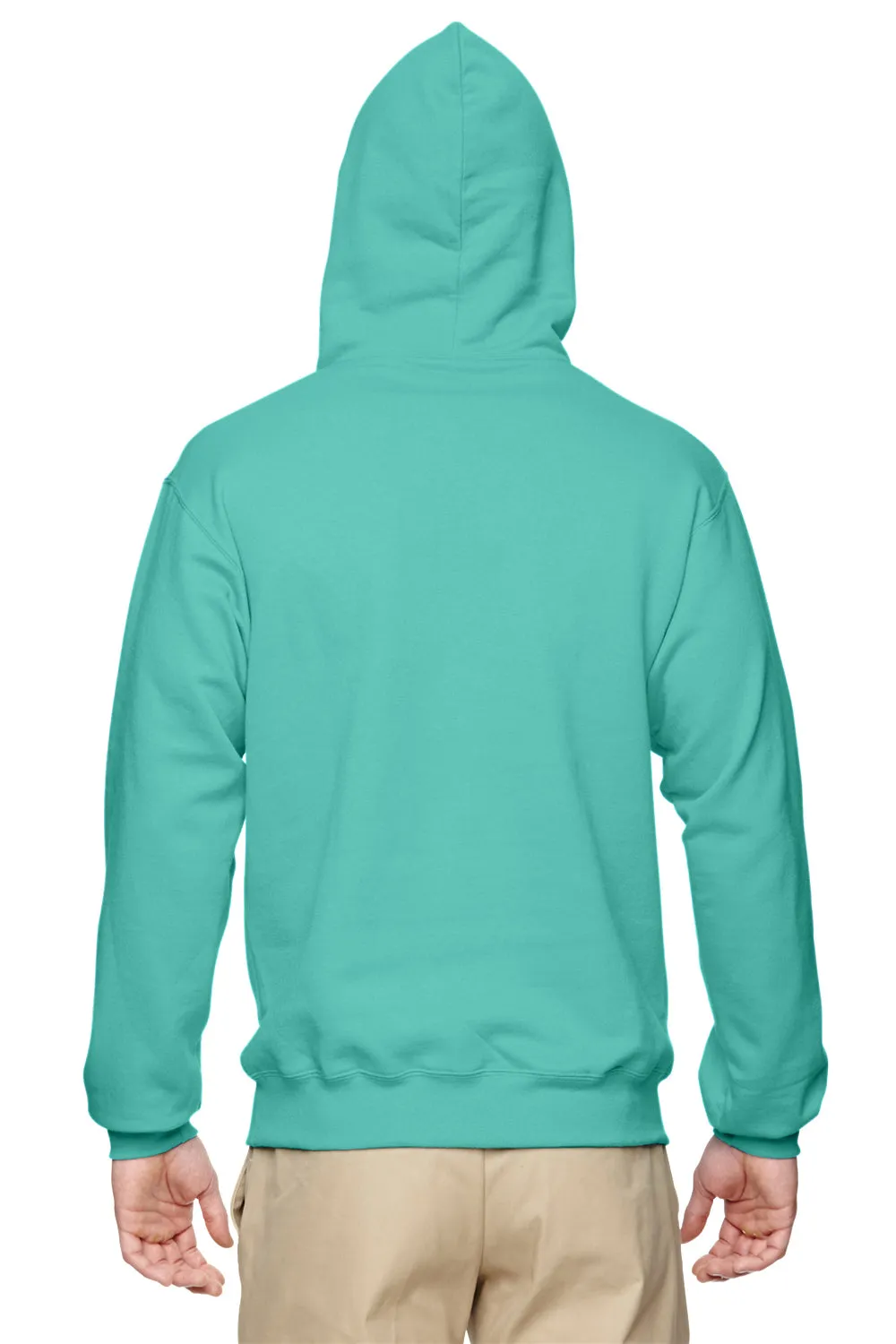 Jerzees Mens NuBlend Pill Resistant Fleece Hooded Sweatshirt Hoodie w/ Pouch Pocket - Mint Green