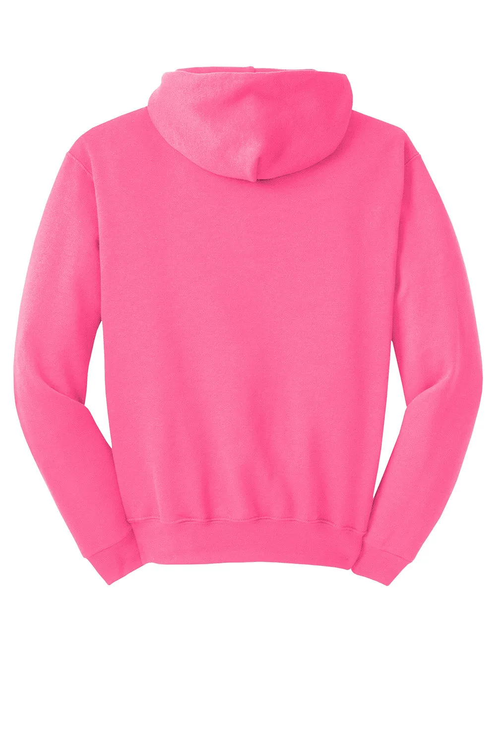 Jerzees Mens NuBlend Pill Resistant Fleece Hooded Sweatshirt Hoodie w/ Pouch Pocket - Neon Pink
