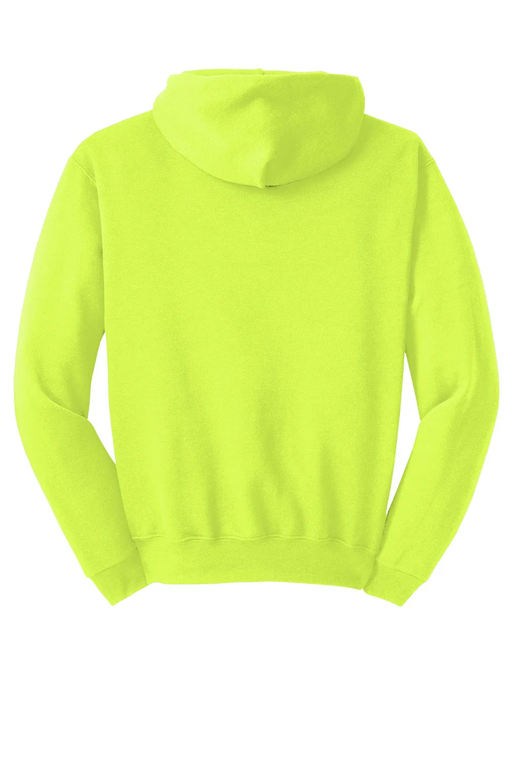 Jerzees Mens NuBlend Pill Resistant Fleece Hooded Sweatshirt Hoodie w/ Pouch Pocket - Safety Green