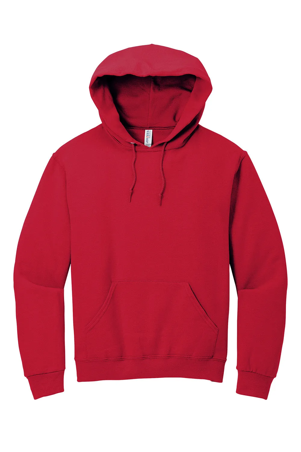 Jerzees Mens NuBlend Pill Resistant Fleece Hooded Sweatshirt Hoodie w/ Pouch Pocket - True Red