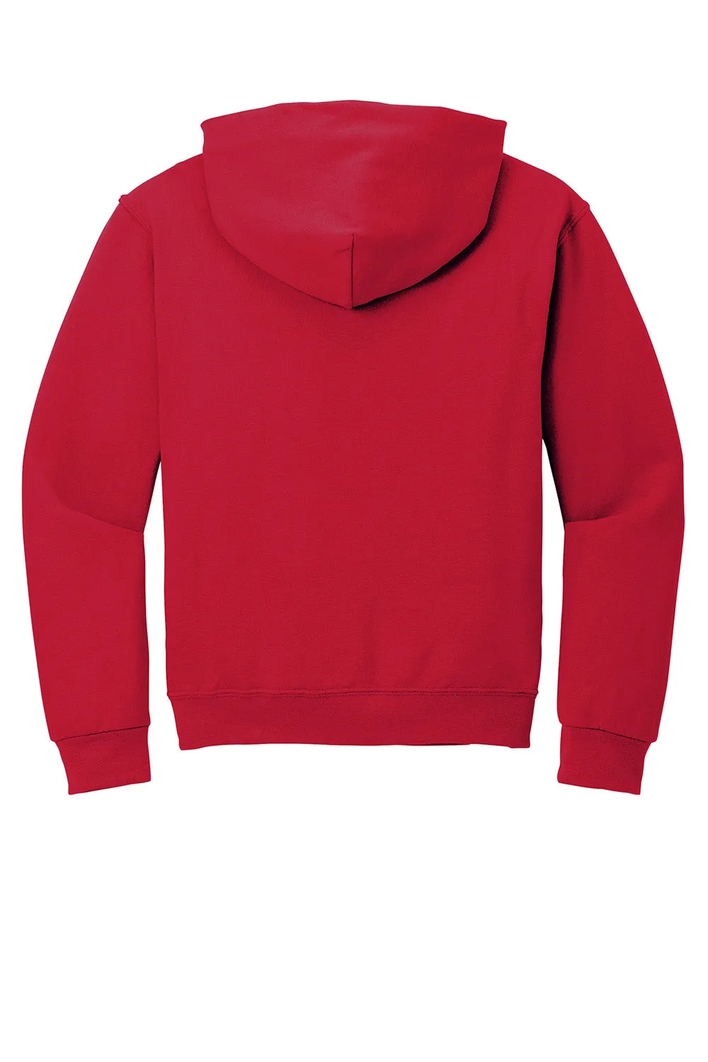 Jerzees Mens NuBlend Pill Resistant Fleece Hooded Sweatshirt Hoodie w/ Pouch Pocket - True Red